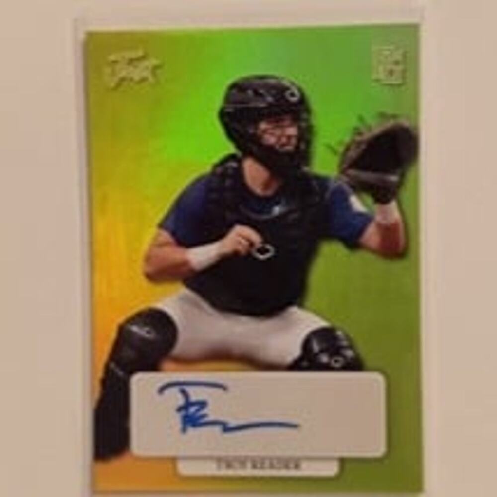 Troy Reader, SSP 6/10 Authentic Autograph PGNS Leaf #GA-TR2 2022